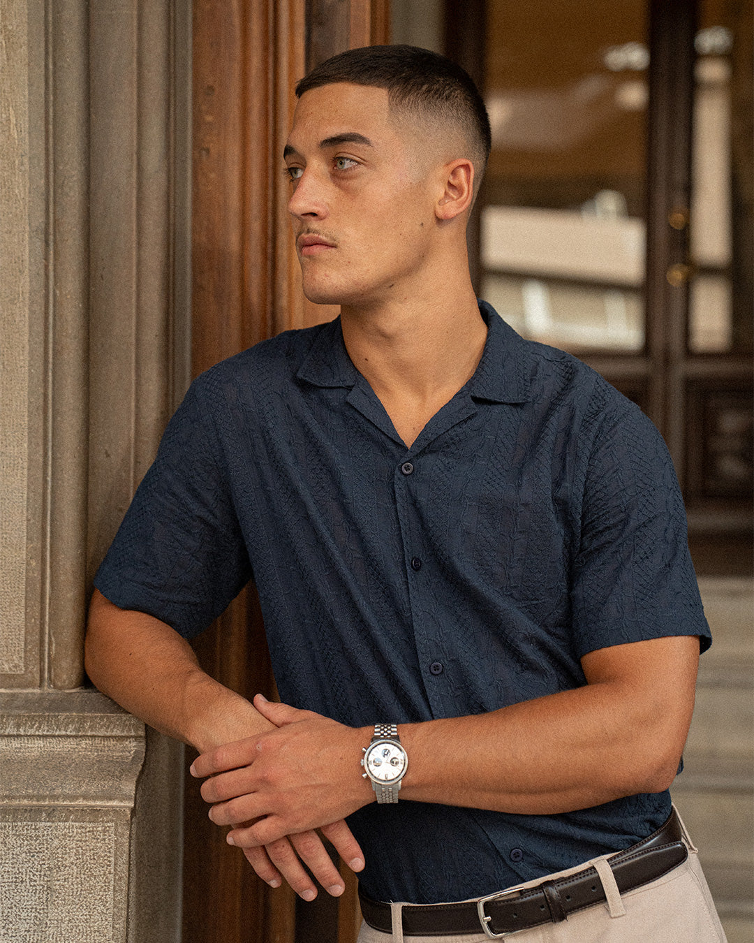 Camisa casual bordada