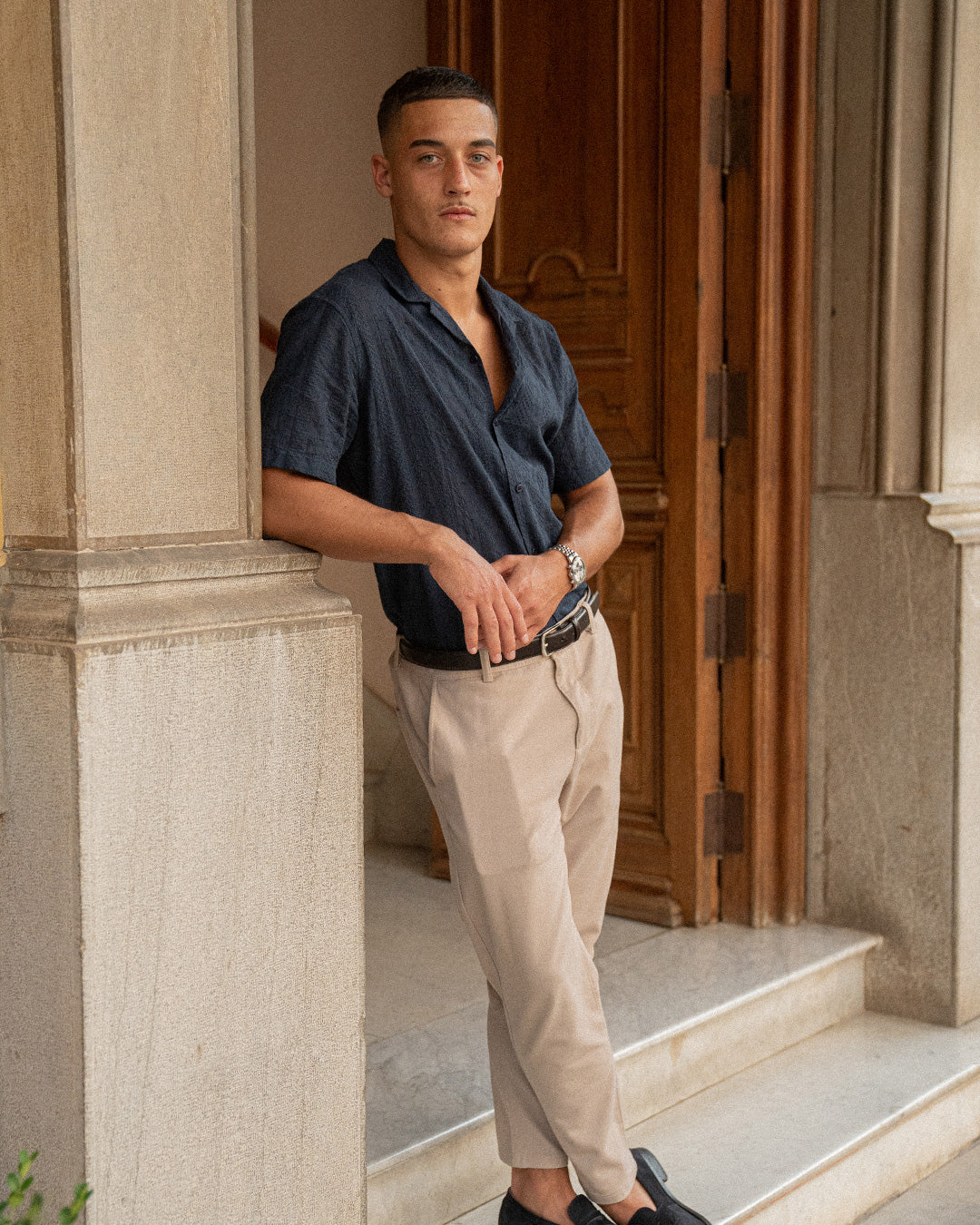 Camisa casual bordada