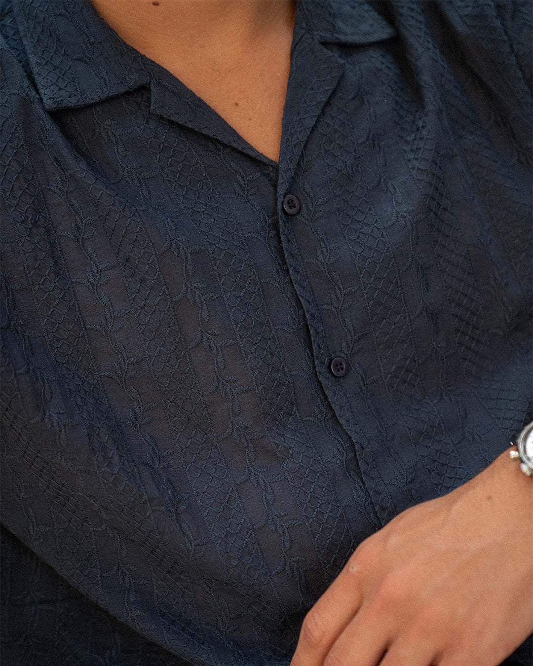 Camisa casual bordada