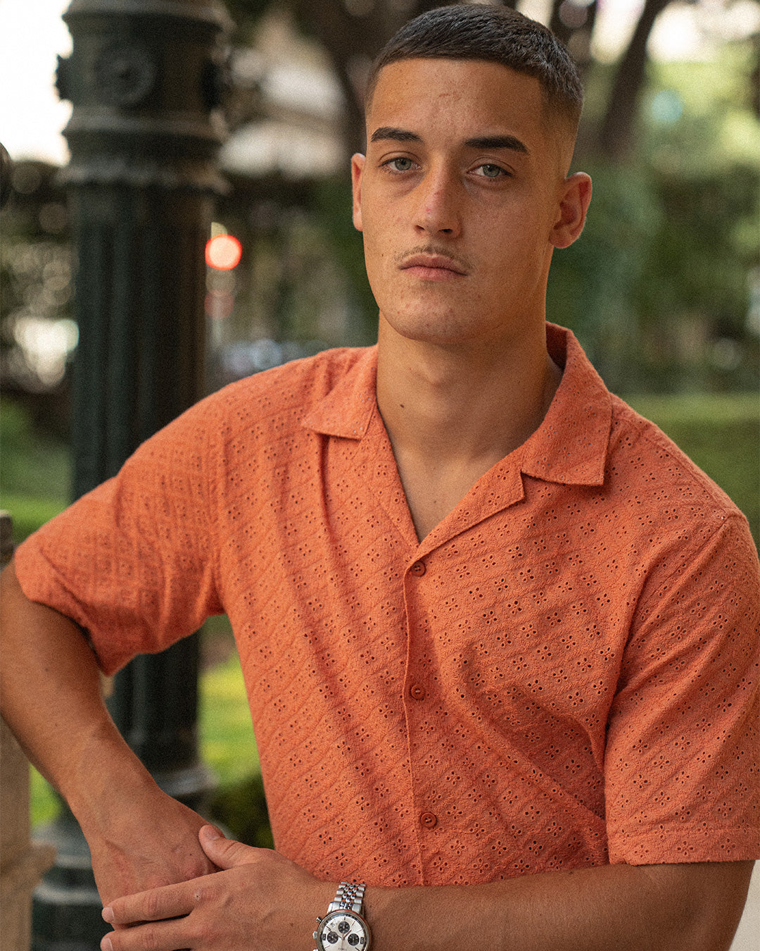 Camisa casual bordada