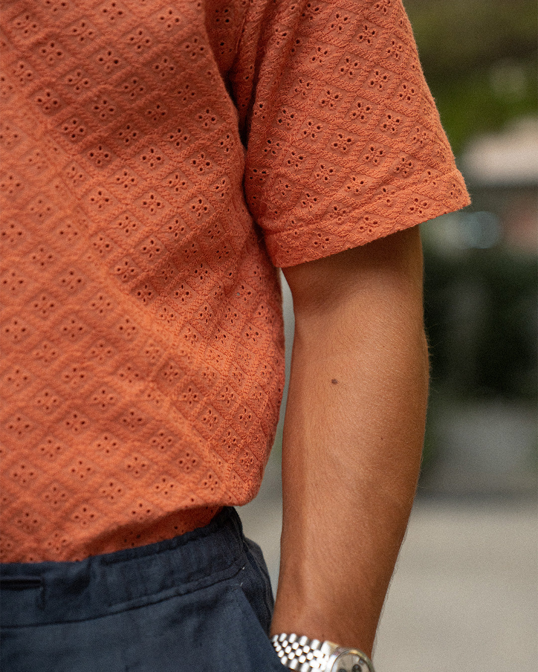 Camisa casual bordada